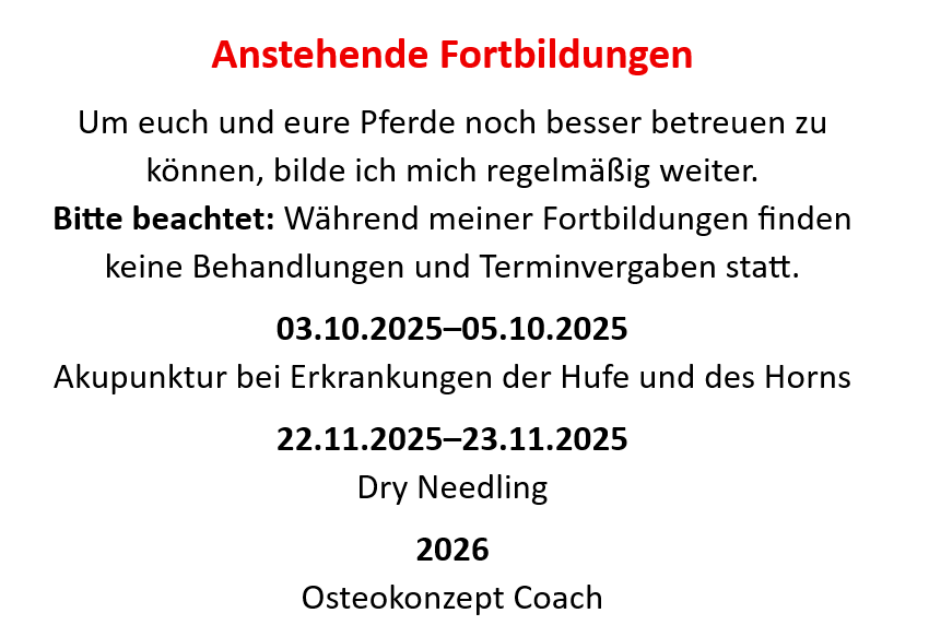 Fortbildungen
